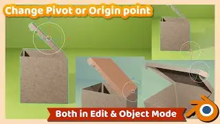 Blender Tutorial : How to Change Pivot point or Origin Point in both Object and Edit mode