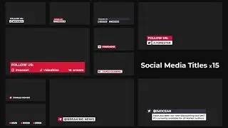 Social Media Titles | After Effects, Premiere Pro, FCPX Template Video Template