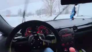 Incar Snow Drifting