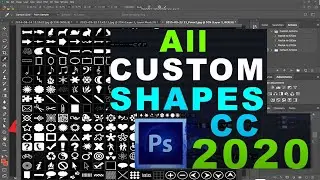 How to Find Photoshop CC 2020 All Custom Shapes #GeniusNow