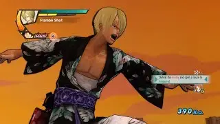One piece Pirate Warrios 3 Sanji Kimono Level 100 Gameplay