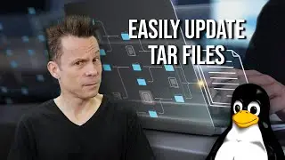 How to easily update a tar file from the Linux file manager