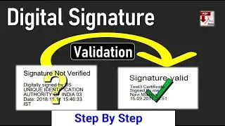 how to validate digital signature in pdf file, DSC validation process  in TDS form 16 | IPTM