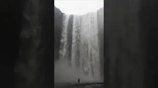 One of the most majestic waterfalls in the world!! Full 4K Video in Link #shorts #waterfall #iceland