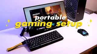 Portable Gaming Setup | UPerfect UTouch E6 Pro Monitor | Wooting 60HE | VALORANT POV ASMR