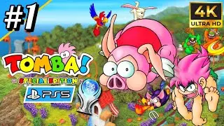 Tomba! Special Edition Full Gameplay Walkthrough Part 1 (PS5) | 100% Platinum Guide