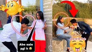HAND KISSING PRANK (GONE ROMANTIC )||PRANK IN INDIA FUNNY VIDEO ||Onpublicprank