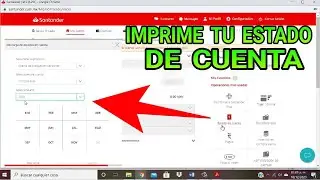 Cómo CONSULTAR E IMPRIMIR tu ESTADO de CUENTA de SANTANDER  rápido y sencillo ( pasó a paso )