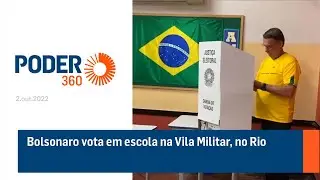 Bolsonaro vota em escola na Vila Militar, no Rio