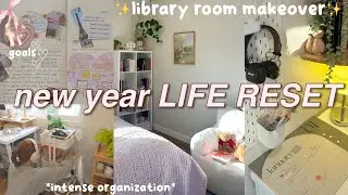 LIFE RESET ROUTINE 2024 ✨🗓️ room makeover, preparing, decluttering, goals, final life reflections