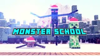 Monster School: Throwing Snowballs - Minecraft Animation