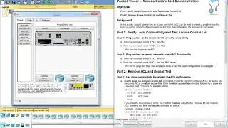 9.1.1.6 Packet Tracer- ACL Demonstration