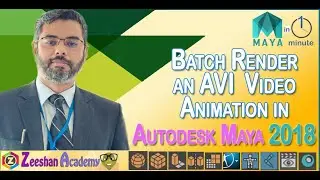 How to create animation AVI video in Maya | How to render a video animation in Maya | Tip 15