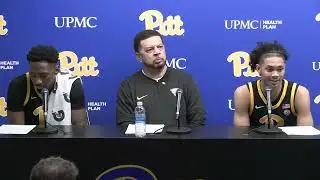 Pitt Men's Basketball | Postgame vs. Virginia Tech | Jeff Capel, Jaland Lowe, and Zack Austin