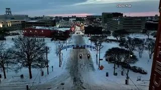 RAW VIDEO: Drone Footage of Memphis Snowfall