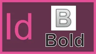 Indesign Tutorial : How to fake a bold style in Indesign in 2 minutes