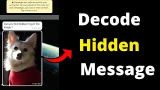 How to decode | Steganography