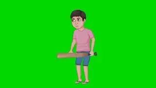 Boy idle green screen video | Copyright Free