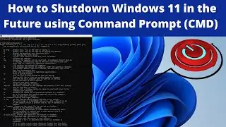 How to Shutdown your Computer in the Future using Command Prompt (CMD) | Shutdown your PC with CMD