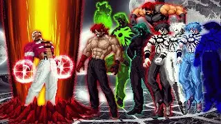 [KOF Mugen] D. Rhythm Yashiro Vs Bosses Team