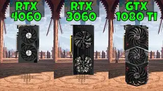 RTX 4060 vs RTX 3060 vs GTX 1080 Ti (Benchmark in 9 Games at 1440p)