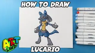 How to Draw Lucario l Pokemon