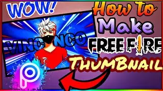 How To Make Free Fire Thumbnail For gaming channel | Picsart tutorial | Free Fire Live Thumbnail