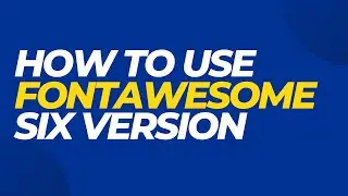 How to use fontawesome 6 version | Web Development tutorial