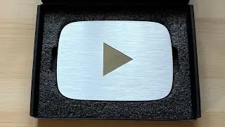 YouTube New Silver Icon Award Unboxing