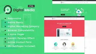 Digital Media - Online Marketing HTML Template | Themeforest Website Templates and Themes