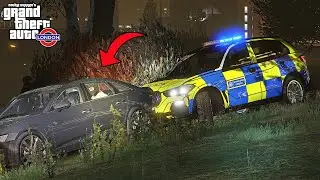 Armed Police CHASE after Car Rams FB Office!  | GTA 5 UK Police LSPDFR Mod