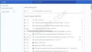 История просмотров в браузере Google Chrome