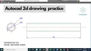 Autocad 2d drawing practice-Convert Autocad DWG to PDF-How to create layers in Autocad-CADable