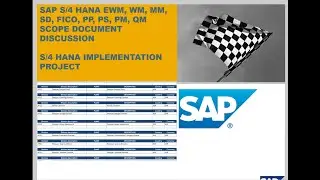 SAP S/4 HANA Implementation Project scope document discussion on 7th Sep 2023- Call +91 78670 78125