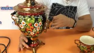 Набор с самоваром «Хохлома»