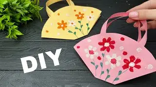 How to make Paper bag Сумка из бумаги Поделки из бумаги
