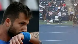 US Open 2024 - Corentin Moutet got mad at the umpire and received a penalty point