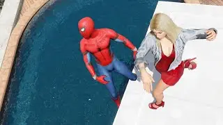 GTA 5 Spiderman Epic Ragdolls vol.2 | Euphoria Physics