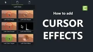 Camtasia 9 Tutorial: How to add Cursor Effects