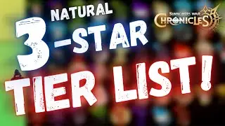 DON'T UNDERESTIMATE THESE! NATURAL 3 STAR TIER LIST - Summoners War Chronicles