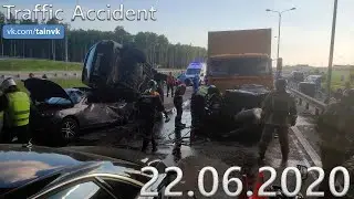 Подборка аварии ДТП на видеорегистратор за 22.06.2020 год