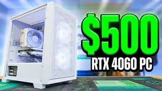 $500 RTX 4060 Gaming PC Build - Step-By-Step!