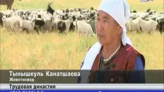 Жительница села Аккыр в свои 70 лет продолжает заниматься любимым делом