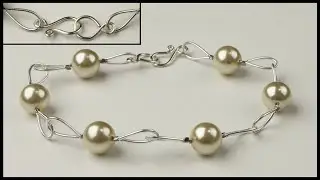 French Wire Bracelet Tutorial made with 