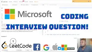 MICROSOFT Coding Interview Question - First Unique Character in a String | LeetCode