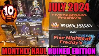 July 2024 Monthly Haul (Fnaf Ruin Merchandise and 10th Anniversary Statue)