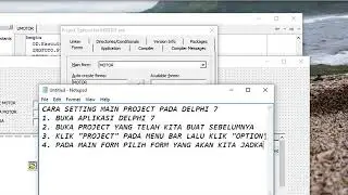 CARA SETTING MAIN PROJECT DELPHI 7