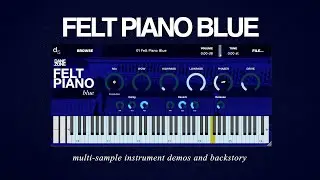 Felt Piano Blue Multisample Instrument