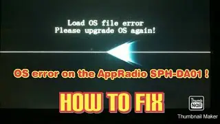 Pioneer SPH-DA01 Load OS file error fault , How To fix ! 🤓