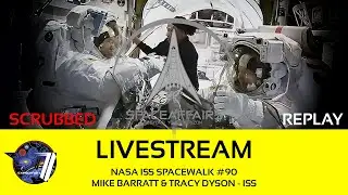 SCRUBBED - NASA - ISS Spacewalk #90 - Mike Barratt & Tracy Dyson - June 24, 2024